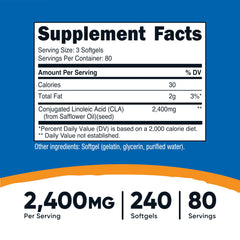 Nutricost CLA softgels closeup highlights purity and quality