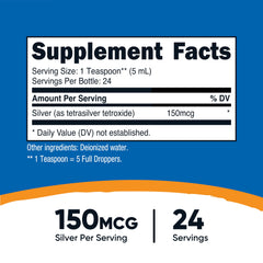 Nutricost colloidal silver dropper in action, easy measured servings