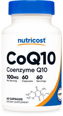 Nutricost CoQ10 100mg bottle for simple daily supplementation