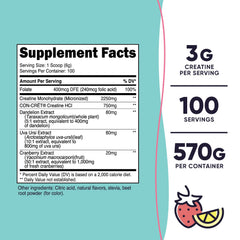 Nutricost Creatine Monohydrate bottle with 100 servings for daily use