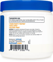 Close-up of Nutricost D-Mannose powder bottle showing clean packaging.