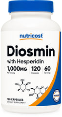 Nutricost Diosmin with Hesperidin bottle and capsules for daily wellness
