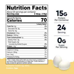 Nutricost egg white protein powder 1lb scoop measuring servings