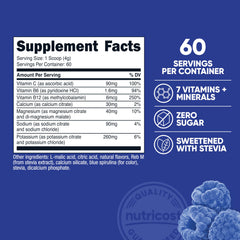 Nutricost Electrolyte Complex powder dissolving in water for quick hydration