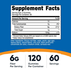 Nutricost Fiber Gummies Berry closeup emphasizes tasty vegan fiber supplement for on the go