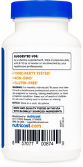 Nutricost GMP and FDA-registered facility label signaling quality control.