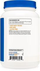 Nutricost whey protein isolate powder ready for unflavored mixing in a shaker
