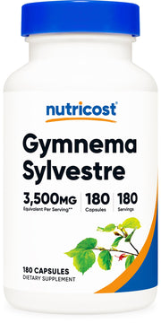 Nutricost Gymnema Sylvestre 3500mg bottle for daily supplement routine