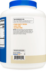 Nutricost nutrition facts label for tracking protein intake