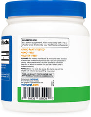 Nutricost L-Glutamine Green Apple bottle front showing packaging quality.