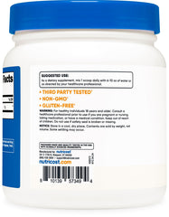 Nutricost L-Lysine powder being poured into a glass for mixing