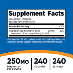 Nutricost Magnesium Complex capsules close-up highlighting consistent softgel capsules.