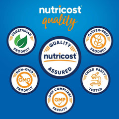 Nutricost Magnesium+ Extra Strength capsules spilled view emphasizing veggie formula