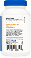 Nutricost MOS prebiotic capsules pack for daily use.