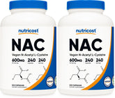 Nutricost NAC 600 mg bottle front view showing product branding.