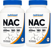 Nutricost NAC 600mg capsule close-up for daily use