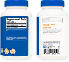 Nutricost NAC capsules inside bottle for convenient daily use