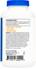 Nutricost Niacin 500mg bottle beside packaging, gluten-free and non-GMO