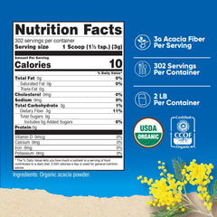 Nutricost Acacia Fiber Powder scoop included for easy serving.