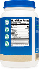 Nutricost Organic Acacia Fiber Powder bulk serving size shown.