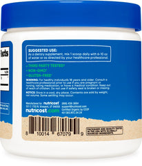 Nutricost Organic Cordyceps Powder bottle on kitchen counter ready for smoothies