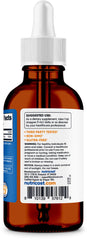 Nutricost Organic Ionic Zinc Drops ingredients panel notes gluten-free and vegetarian claims