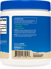 Nutricost Organic Shiitake Powder label shows certified organic badge for trusted quality.