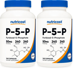 Nutricost P5P bottle-front view for easy identification and daily-use routine