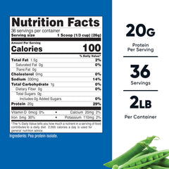 Nutricost pea protein powder scoop for easy daily serving for shakes