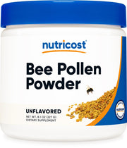 Nutricost Polen de Abeja, polvo en bote 8oz como apoyo nutricional diario.