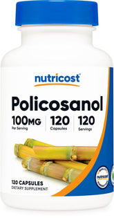 Nutricost Policosanol 100mg bottle ready for daily supplementation