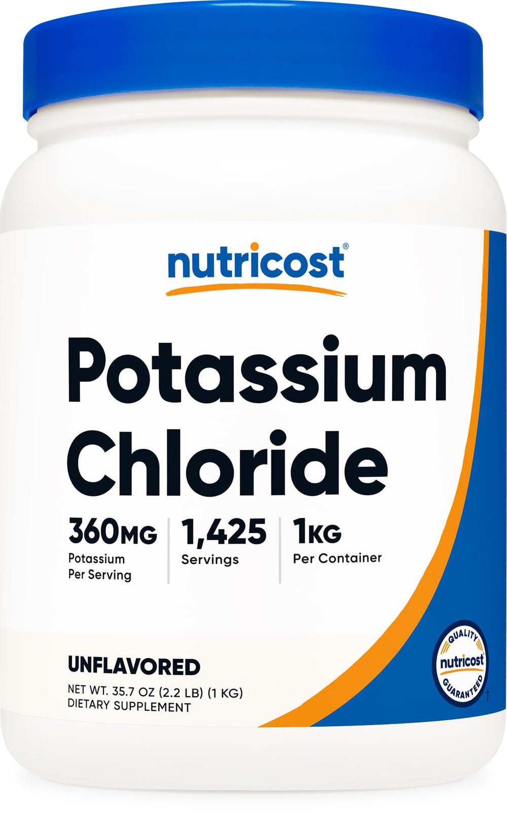Nutricost Potassium Chloride Powder jar shown for everyday cooking and clean sourcing