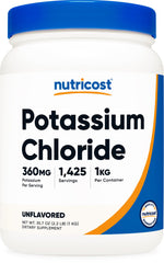 Nutricost Potassium Chloride Powder jar shown for everyday cooking and clean sourcing