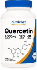 Nutricost Quercetin 1000mg bottle for easy daily supplementation.