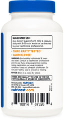 Nutricost Quercetin 1000mg label front clearly lists ingredients.