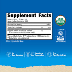 Nutricost Reishi Powder scoop for precise daily serving