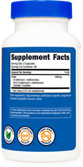 Nutricost SAM-e bottle top shot signaling freshness for reliable daily use
