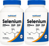Nutricost Selenium bottle front view for daily wellness