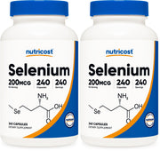 Nutricost Selenium bottle front view for daily wellness
