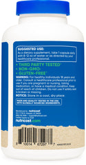 Nutricost Shatavari bottle with GMP and FDA quality marks for safety.