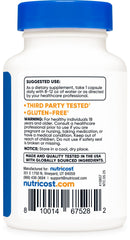 Nutricost Tudca certification seal from third-party lab verification