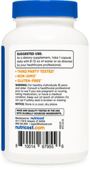 Nutricost Vitamin B6 bottle with GMP and FDA registration badges