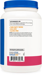 Nutricost Whey Protein Isolate 2 lb packaging highlighting non-GMO and gluten-free