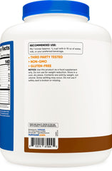 Nutricost Whey Protein Isolate Mocha nutrition label close-up for details