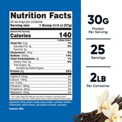 Nutricost Vanilla Whey Protein Isolate shake demonstrates smooth texture