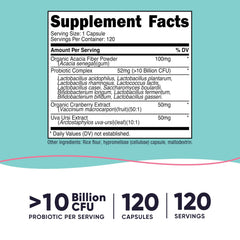 Nutricost Women Probiotic capsules in a 120-count bottle for convenient daily use