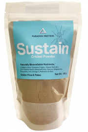 NutriCricket Paradox Protein bag front emphasizes eco friendly packaging for busy lifestyles.