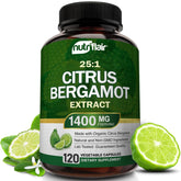 NutriFlair Citrus Bergamot 1400mg bottle supports daily wellness.