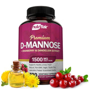 NutriFlair D-Mannose capsules bottle for urinary wellness and daily support.