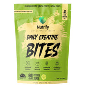 Nutrify Daily Creatine Gummies packaging front, convenient daily supplement for workouts